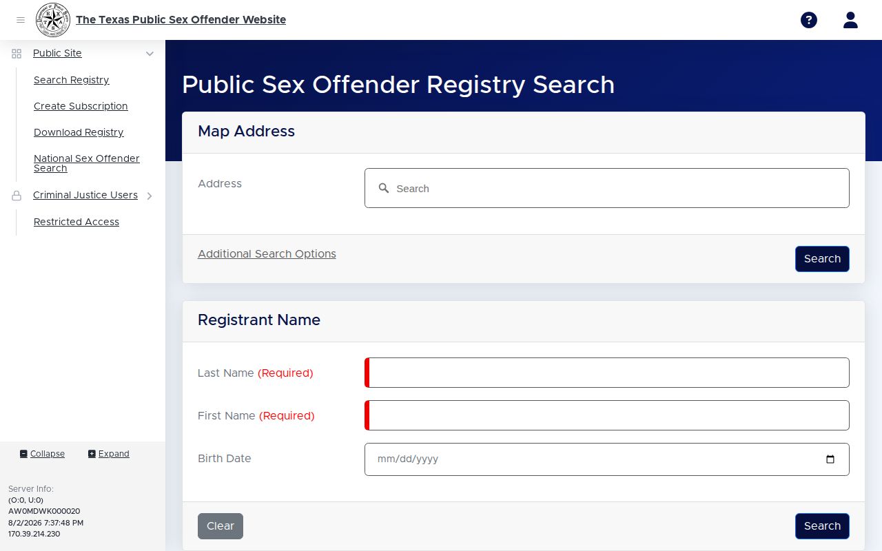 Gillespie County released inmate registry photo search limits